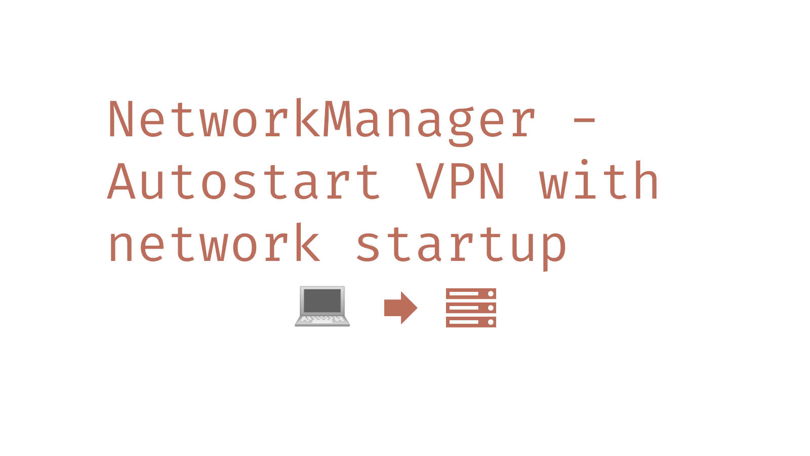 Title image vpn autostart